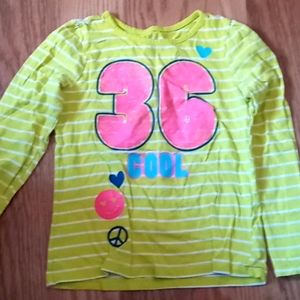 Yellow printed girls shirt